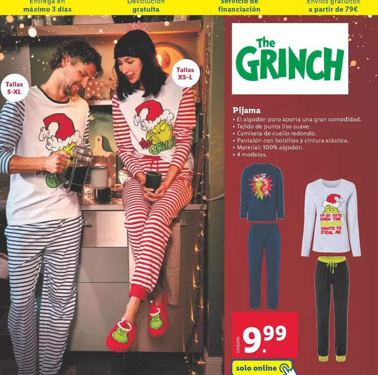 Oferta de Pijama por 9,99€ en Lidl