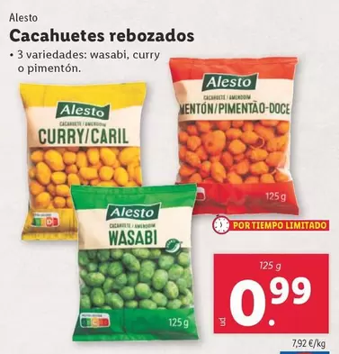 Oferta de Alesto - Cacahuetes Rebozados por 0,99€ en Lidl