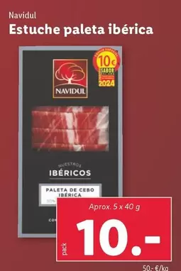 Oferta de Navidul - Estuche Paleta Ibérica  por 10€ en Lidl