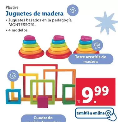 Oferta de Playtive - Juguetes De Madera por 9,99€ en Lidl