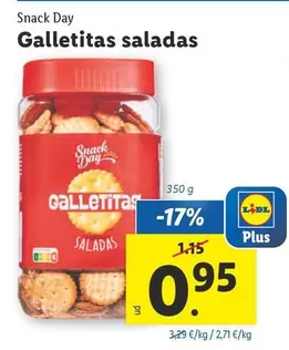 Oferta de Snack Day - Galletitas Saladas  por 0,95€ en Lidl