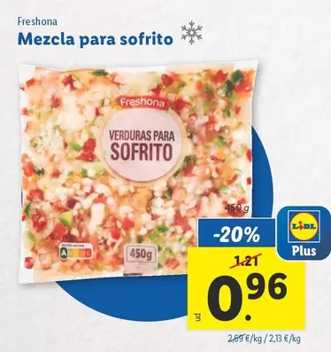 Oferta de Freshona - Mezcla Para Sofrito por 0,96€ en Lidl