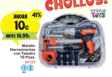 Oferta de Innova - Maletin Herramientas Con Taladro por 10€ en Super Juguete