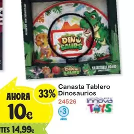 Oferta de Din - Canasta Tablero Dinosaurios por 10€ en Super Juguete