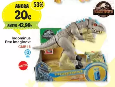 Oferta de Imaginext - Indominus Rex por 20€ en Super Juguete