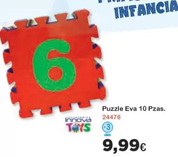 Oferta de Innova - Puzzle Eva 10 Pzas por 9,99€ en Super Juguete