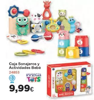 Oferta de Bebé - Caja Sonajeros Y Actividades Bebe por 9,99€ en Super Juguete