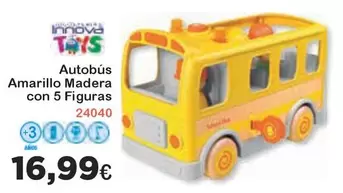 Oferta de Innova - Amarillo Madera Con 5 Figuras por 16,99€ en Super Juguete