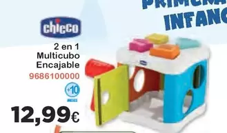 Oferta de Chicco - 2 En 1 Multicubo Encajable por 12,99€ en Super Juguete