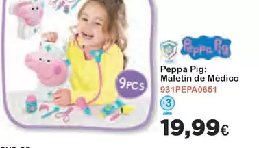 Oferta de Peppa Pig Maletin De Médico por 19,99€ en Super Juguete