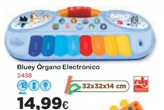 Oferta de Bluey -  Órgano Electrónico por 14,99€ en Super Juguete