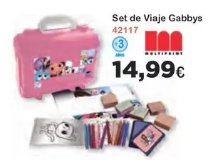 Oferta de Set De Viaje Gabbys por 14,99€ en Super Juguete