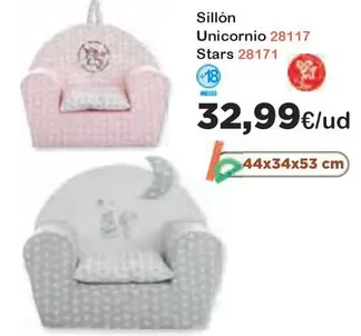 Oferta de Sillon Unicornio 28117 Stars 2817 por 32,99€ en Super Juguete