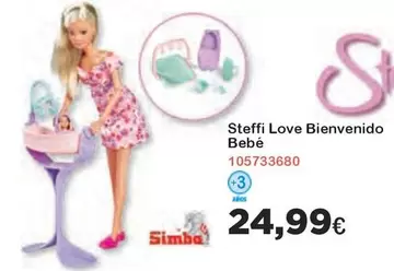 Oferta de Simba - Steffi Love Bienvenido Bebé por 24,99€ en Super Juguete