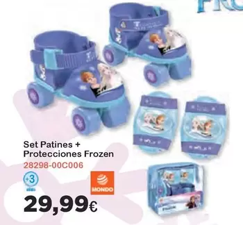 Oferta de Frozen - Set Patines + Protecciones por 29,99€ en Super Juguete