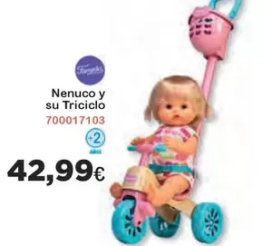 Oferta de Nenuco - Y Triciclo por 42,99€ en Super Juguete