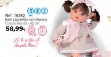 Oferta de Ben Lagrima Con Chaleco por 58,99€ en Super Juguete