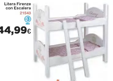 Oferta de Play - Litera Firenze Con Escalera por 44,99€ en Super Juguete