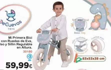 Oferta de Eva - Mi Primera Bici Con Ruedas De por 59,99€ en Super Juguete