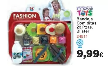 Oferta de Fashion - Bandeja Comiditas 23 Pzas. Blister por 9,99€ en Super Juguete