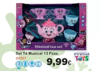 Oferta de Innova - Set Té Musical 13 Pzas por 9,99€ en Super Juguete