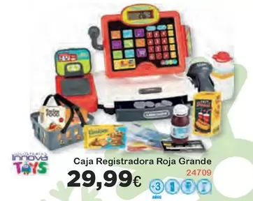 Oferta de PinyPon - Caja Registradora Roja Grande por 29,99€ en Super Juguete