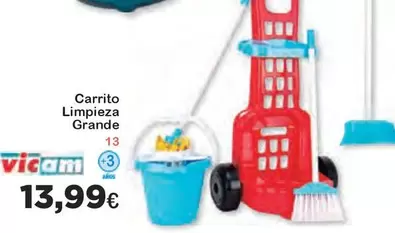 Oferta de Carrito Limpieza Grande por 13,99€ en Super Juguete