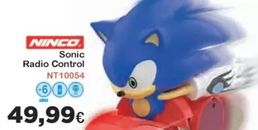 Oferta de Ninco - Sonic Radio Control por 49,99€ en Super Juguete