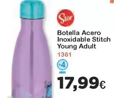 Oferta de Stitch - Botella Acero Inoxidable Stitch Young Adult por 17,99€ en Super Juguete