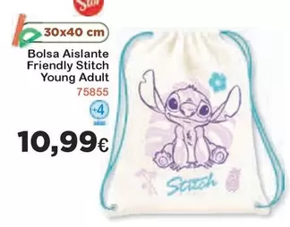 Oferta de Aislante Friendly Stitch Young Adult por 10,99€ en Super Juguete