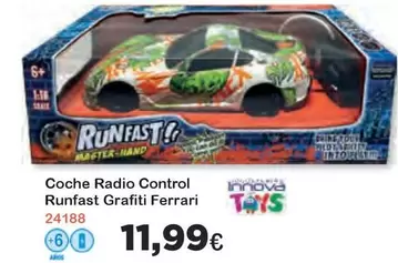 Oferta de Control - Coche Radio  Grafiti Ferrari por 11,99€ en Super Juguete