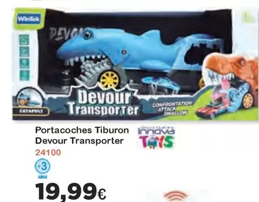 Oferta de Innova - Devour Transporter por 19,99€ en Super Juguete