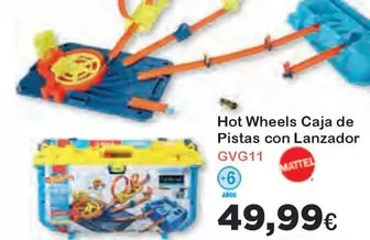 Oferta de Hot Wheels - Caja De Pistas Con Lanzador Gvg11 por 49,99€ en Super Juguete