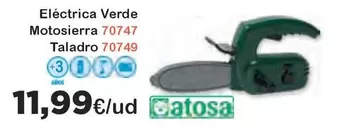 Oferta de Electrica Verde Motosierra Taladro por 11,99€ en Super Juguete