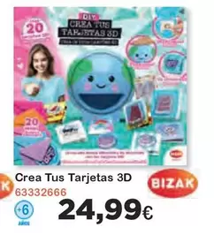 Oferta de Bizak - Crea Tus Tarjetas 3d por 24,99€ en Super Juguete