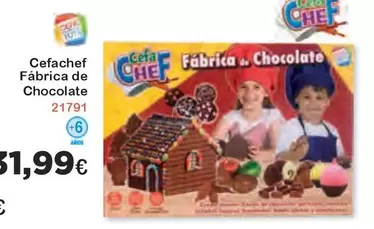 Oferta de Chef - Cefachef Fabrica De Chocolate por 31,99€ en Super Juguete