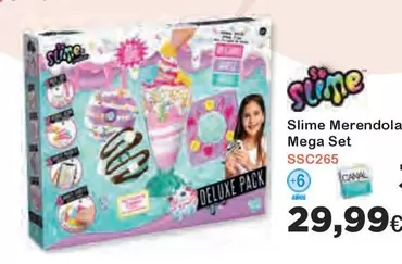 Oferta de Canal Toys - Slime Merendola Mega Set por 29,99€ en Super Juguete