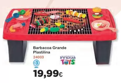 Oferta de Barbacoa Grande Plastilina por 19,99€ en Super Juguete