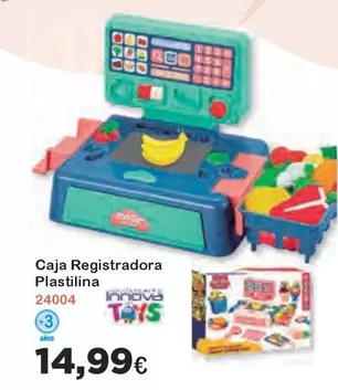 Oferta de Innova - Caja Registradora Plastilina por 14,99€ en Super Juguete