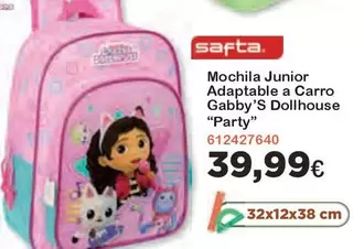 Oferta de Party - Mochila Junior Adaptable A Carro Gabby's Dollhouse "" por 39,99€ en Super Juguete