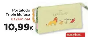 Oferta de Lion - Portatodo Triple Mufasa por 10,99€ en Super Juguete