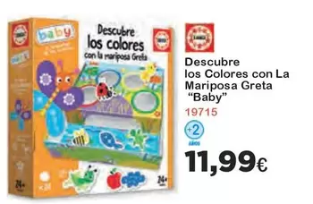 Oferta de Baby Desobre Los Colores Con La Mariposa Greta por 11,99€ en Super Juguete