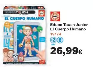 Oferta de Educa -  Touch Junior El Cuerpo Humano por 26,99€ en Super Juguete