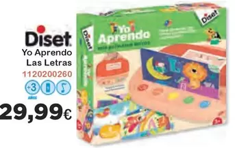 Oferta de Diset - Yo Aprendo Las Letras por 29,99€ en Super Juguete