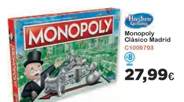 Oferta de Monopoly -  Clasico Madrid por 27,99€ en Super Juguete