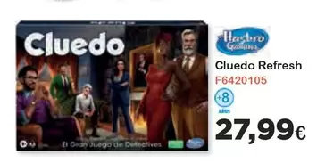 Oferta de Hasbro - Cluedo Refresh por 27,99€ en Super Juguete