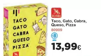 Oferta de Taco, Gato, Cabra, Queso, Pizza por 13,99€ en Super Juguete