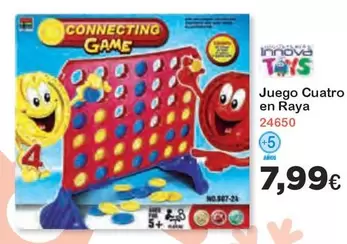 Oferta de Innova - Juego Cuatro En Raya por 7,99€ en Super Juguete