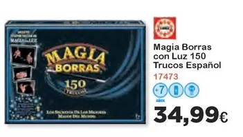 Oferta de Borras - Magia Borras Con Luz 150 Trucos Español por 34,99€ en Super Juguete