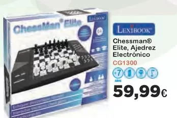 Oferta de Lexibook - Chessman Elite, Ajedrez Electronico por 59,99€ en Super Juguete